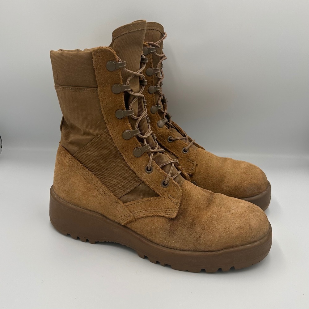 US Army Hot Weather Combat Boots Coyote Tan Vibram Suede 6.5W SPE1C1-23-D-0043